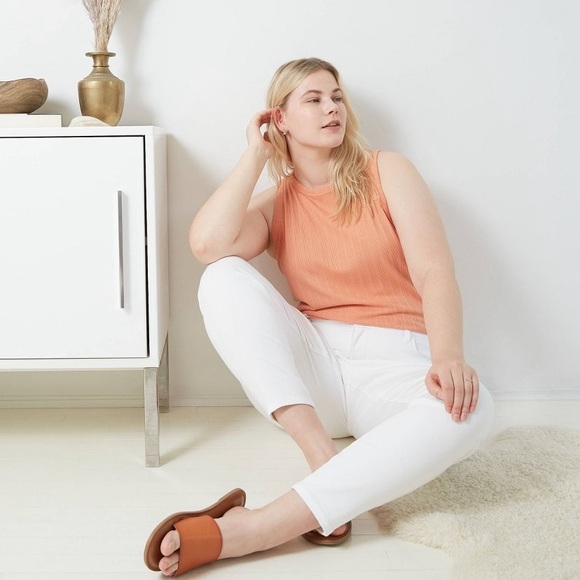 Ava & Viv Pants - Ava &Viv Plus Size White Skinny Jean Mid-Rise